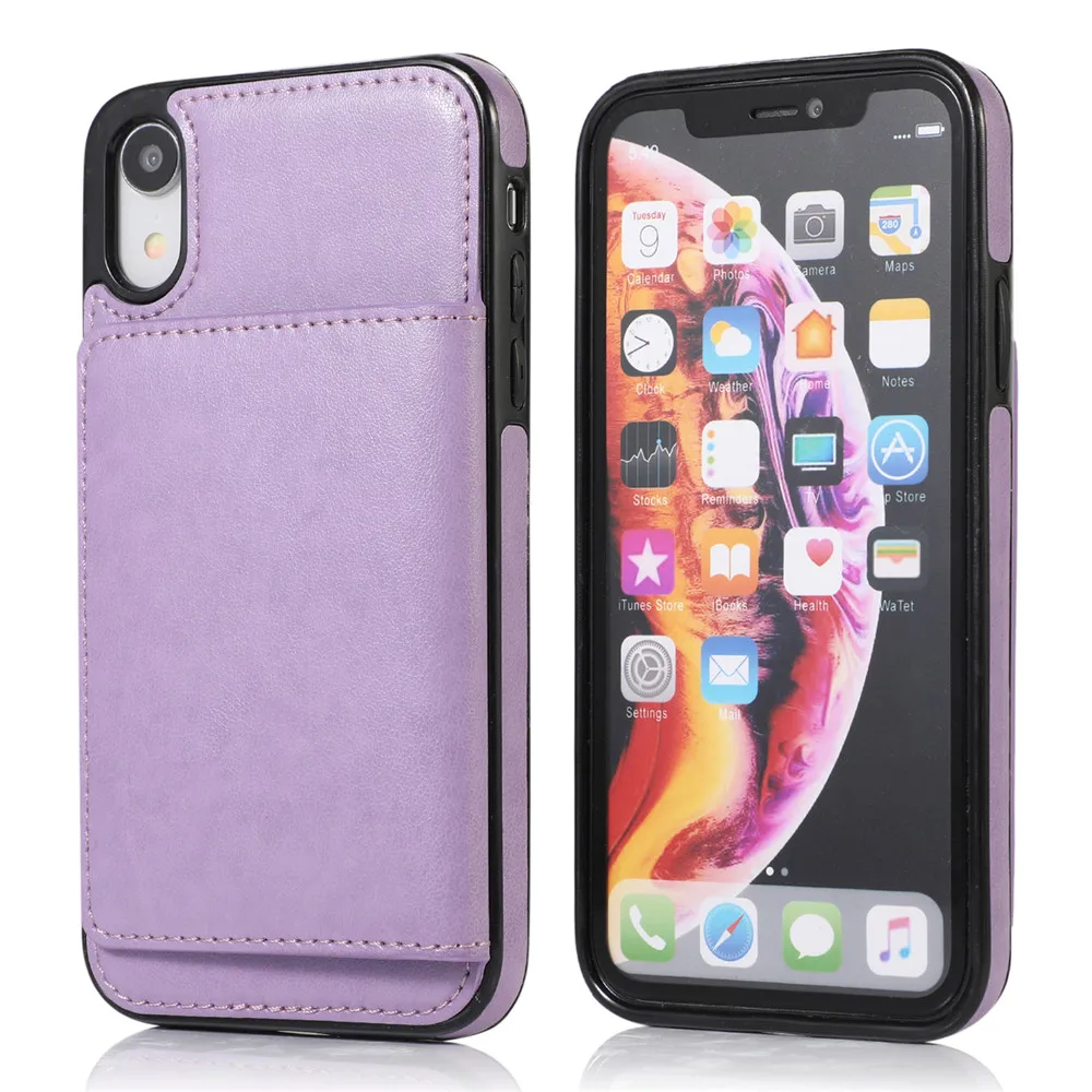 Чехол-кошелек для Iphone 11 pro Xs Max Xr 7 8 6 6s X Plus 5 5S Se держатель для кредитных карт Роскошный Кожаный противоударный чехол