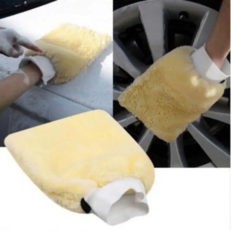 Kuulee портативный микрофибра Мягкий Имитация кашемира перчатки для мытья автомобиля чистящие средства