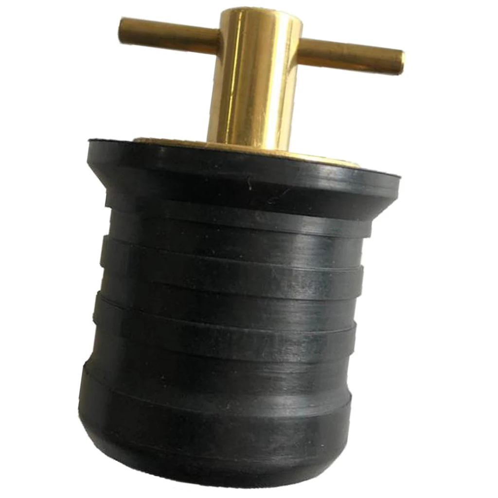 1-1/4 Inch Brass Boat Snap Lock Drain Plug for Marine Coolers and Boat Hull