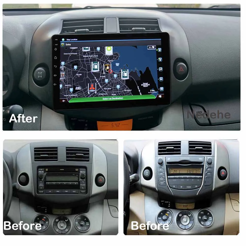 Car radio 2 Din Android Carplay for Toyota RAV4 RAV 4 2005-2013 multimedia stereo autoradio GPS navigation 10 inch HD screen 4G