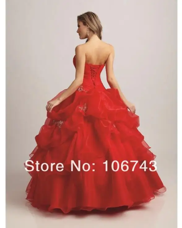 Дизайн распродажа vestidos de festa longo красное бальное платье на заказ на шнуровке с аппликацией из бисера Свадебные платья для матери невесты