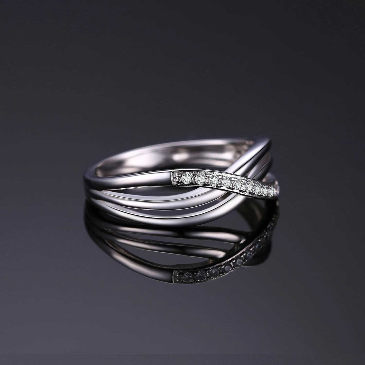 Jewelrypalace бесконечность любви Романтический Юбилей Свадебные Promise Ring 925 стерлингов Серебряные ювелирные изделия для Для женщин Мода г