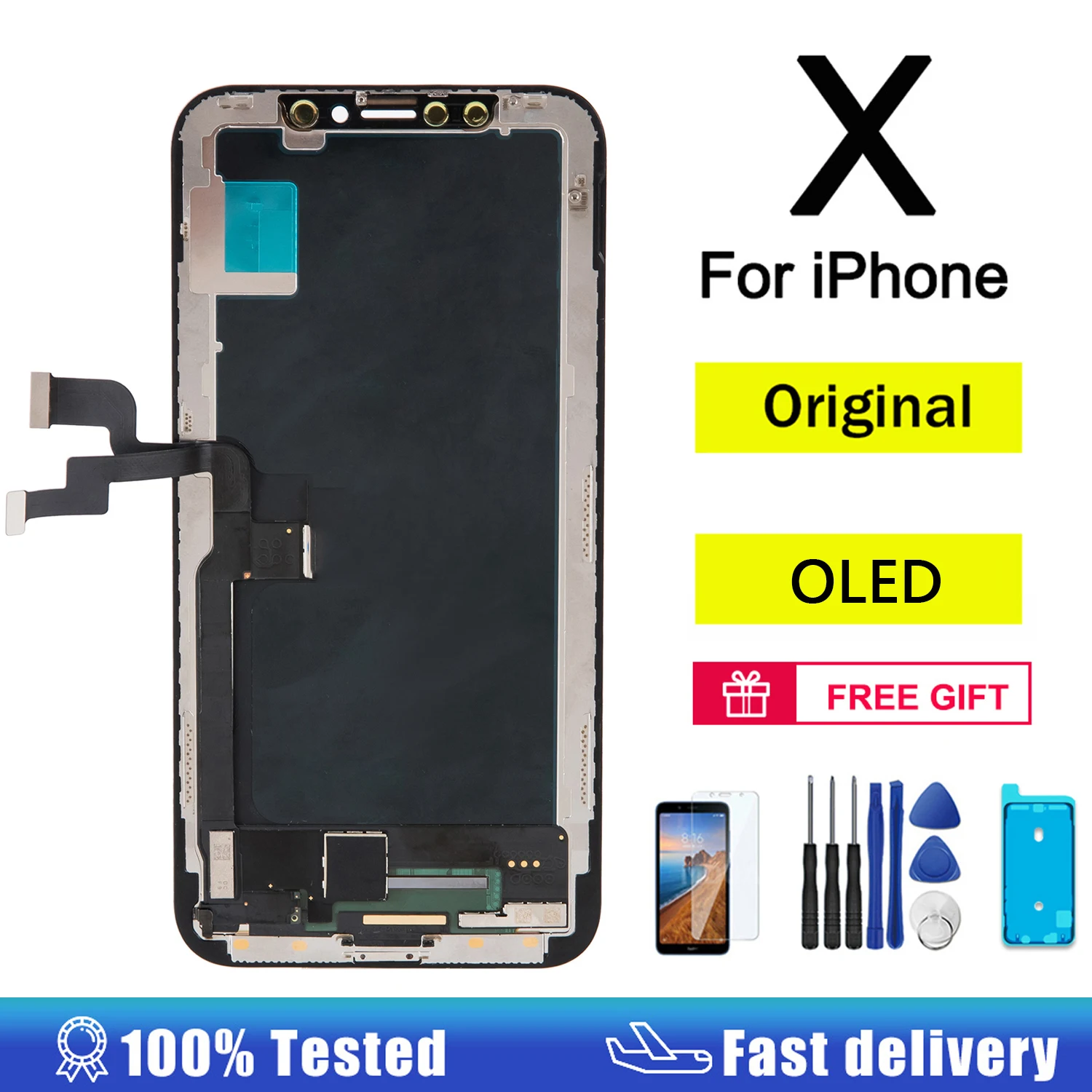 Original For Pantalla IPhone X XR LCD Display Screen with Touch Assembly True Tone Replacement XS No Dead Pixel | Мобильные телефоны