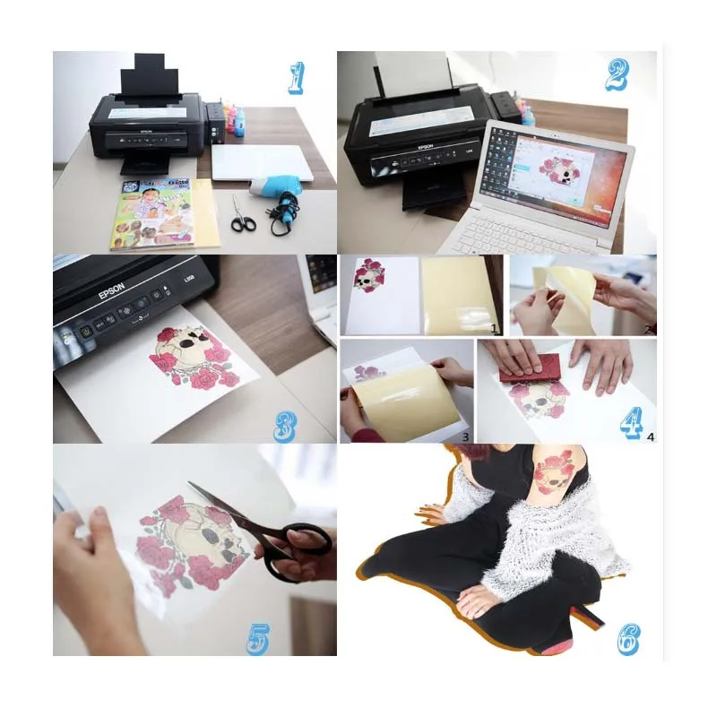 A4 Art Tattoos Paper DIY Waterproof Temporary Tattoo Skin Inkjet Washable  Paper Laser Printing Printers For