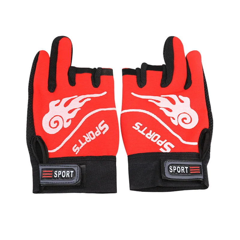 

SNeoprene Outdoor Sport 3 Cut Fingers Fishing Gloves Anti-Slip Windproof for Fishing Hunting Riding Cycling