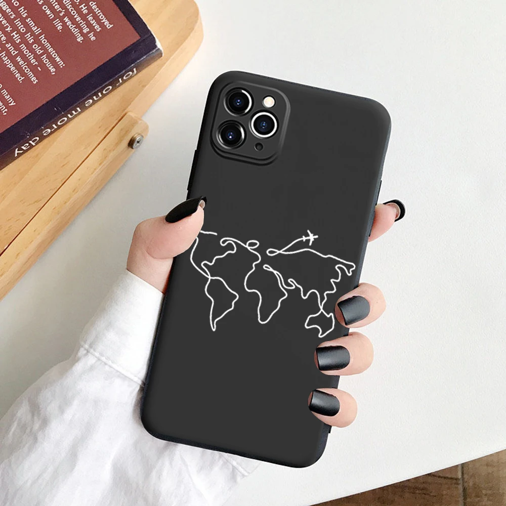 Мягкий матовый чехол для iphone 7 8 Plus X SE 2020 12 Mini 6s XR XS 11Pro Max|Бамперы| |