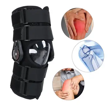 

Leg Knee Joint Support Adjustable Breathable Knee Sprain Joint Fixed Brace Black Legs Position Pain Relief Correction
