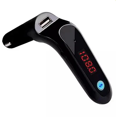 Комплект беспроводной связи bluetooth для автомобиля lcd Hands-Free fm-передатчик MP3 музыкальный плеер Поддержка USB TF карта для мобильных телефонов планшетов - Название цвета: black