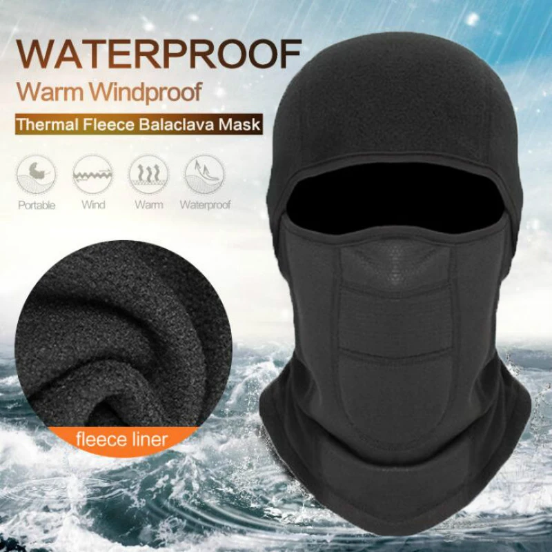 

Motorcycle Balaclava Full Face Mask Warmer Windproof Breathable Airsoft Paintball Cycling Ski Biker Shield Anti-UV Winter Helmet