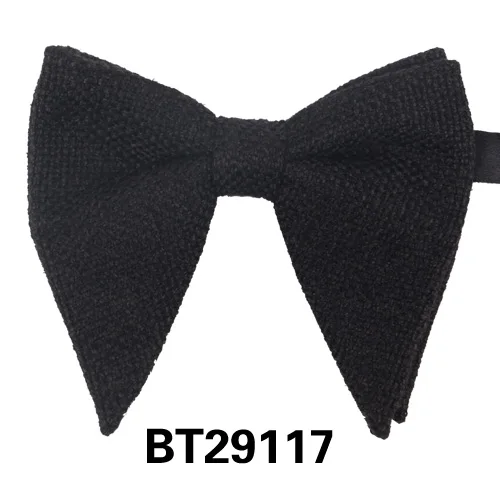 BT29117 Галстук-бабочка для мужчин и женщин, классический большой галстук-бабочка для вечерние, свадебные галстуки с бантом для взрослых, мужские бабочки, красный, желтый галстук - Цвет: BT29117