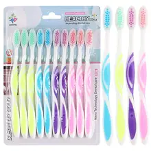 Новая мягкая зубная щетка для волос унисекс 190 мм эффективно удаляет налет для повседневный комплект(10 шт