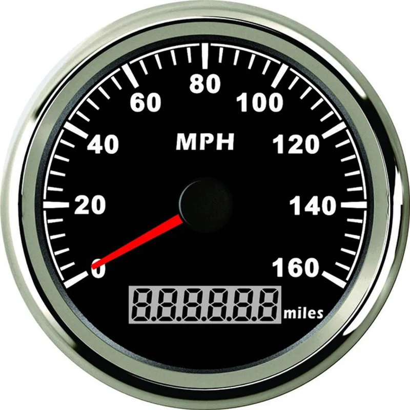 Универсальные 85 мм автомобильные яхты цифровые спидометры GPS 0 160 MPH скорость