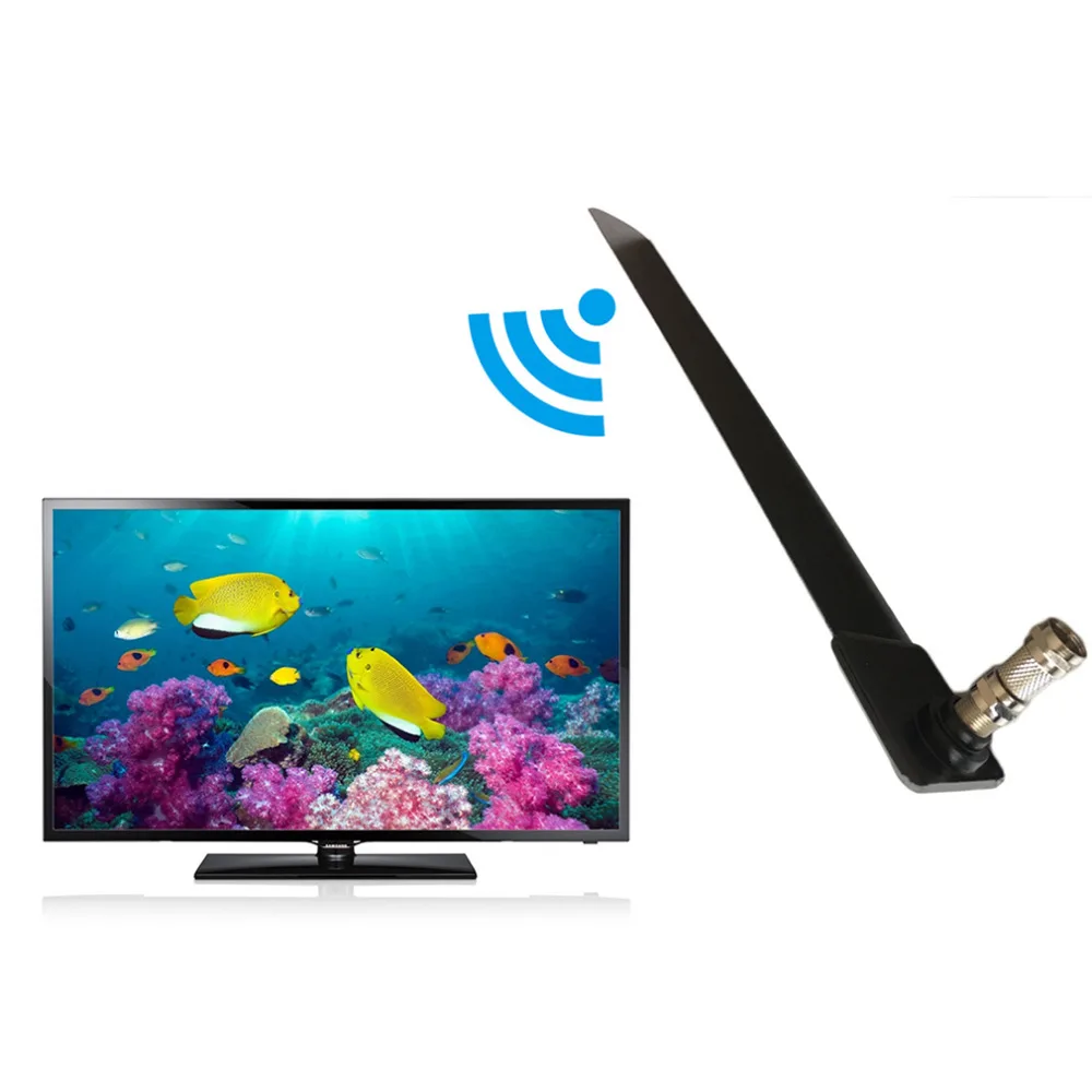 Стильный компактный размер домашний телевизор HD tv цифровая антенна для помещений Гладкий тонкий дизайн Домашняя антенна для телевидения черный