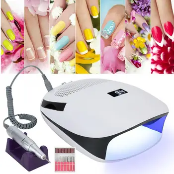 

Nail Art Nail Vacuum Cleaner Manicure UV Gel Curing Dryer Electric Nail Drill Machine 100-240V Nails Accessoires s