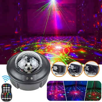 

Sound Activated Rotating Disco Ball Party Lights Strobe Light 10W RGB LED Stage Lights For Christmas Home KTV Xmas Wedding Show