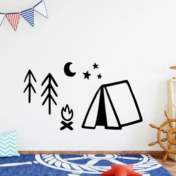 

Wall Vinyl Tent Wall Stickers Home Decor Girls Bedroom Sticker For Children's Room Mural Poster