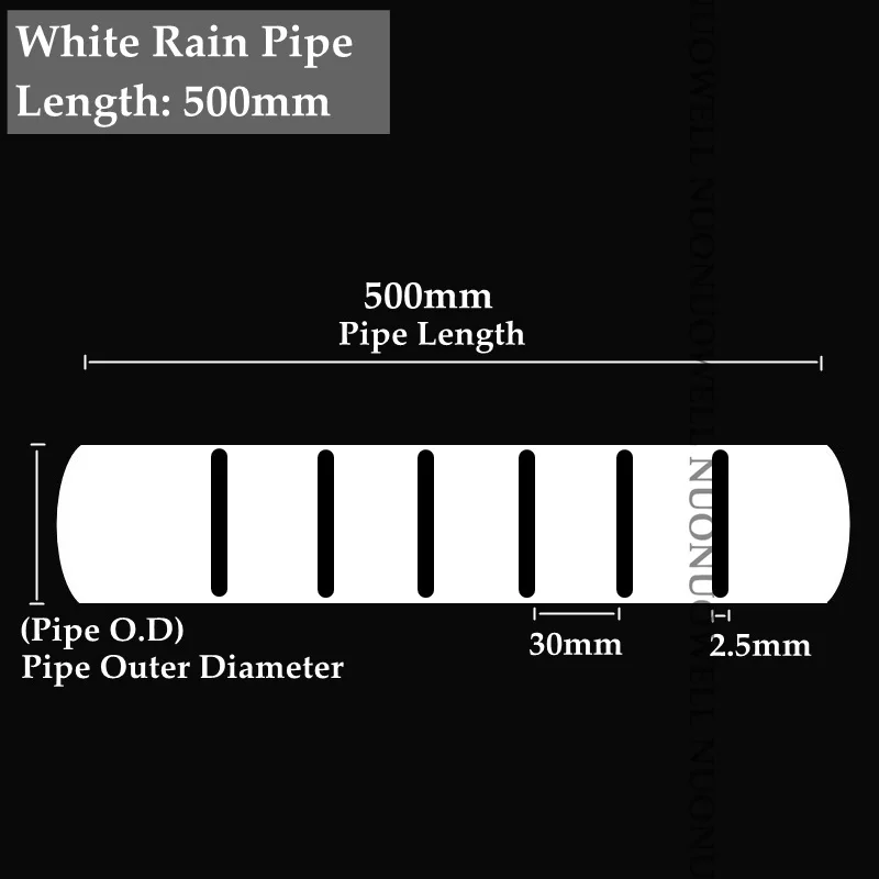 White 500mm 6 цветов, 20~ 63 мм, водопроводная труба для аквариума, водопроводная труба, водопроводная труба Cess, аквариумная труба из ПВХ, фильтр, аксессуары, дренажная труба - Цвет: White 500mm