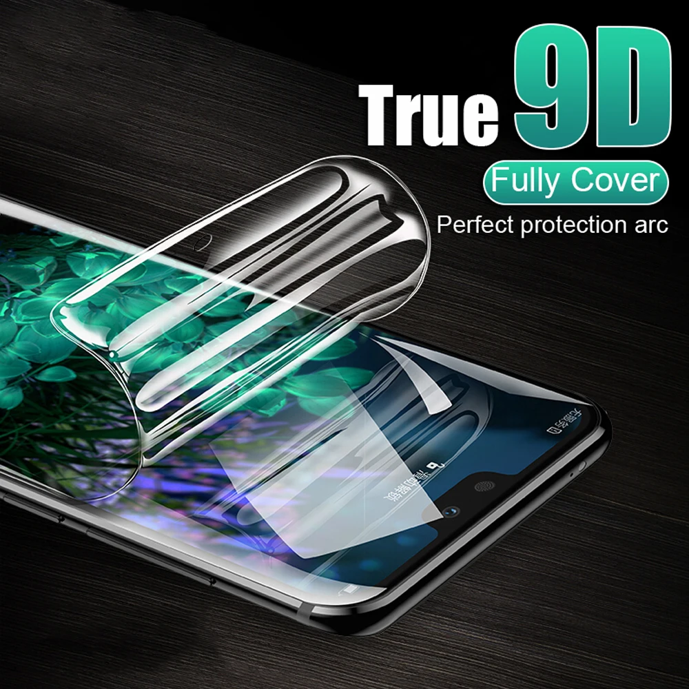 

cover for huawei honor view 10 note 10 8x max 9 lite hydrogel film honor play phone screen protector protective film Not Glass