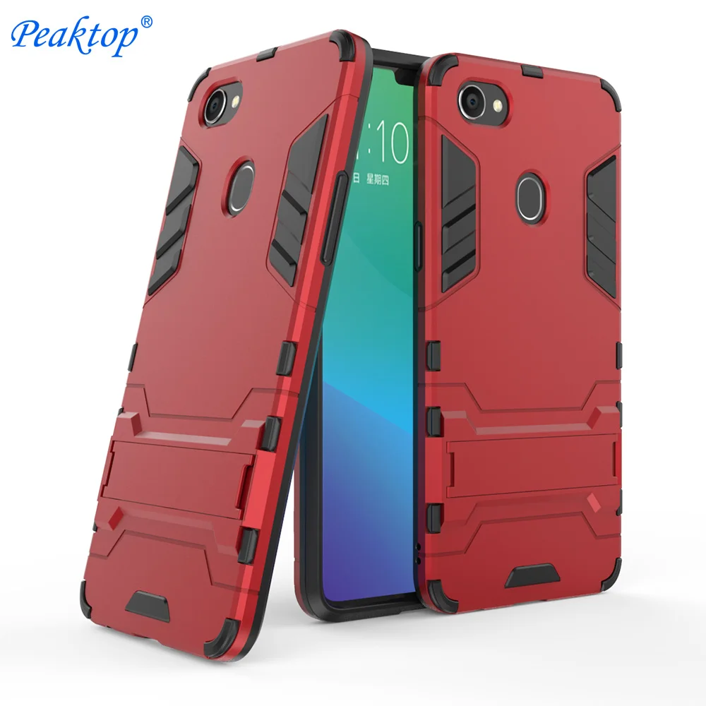 Peaktop Cover OPPO F7 Case OPPO F 7 Slim Robot Armor Rubber Capa FOR Phone Case OPPO F7 2018 Cases OPPO F7 Fundas 6.23 inch