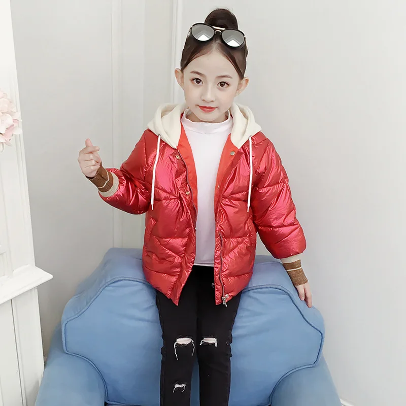 Хлопковая одежда для девочек; новое зимнее пальто; зимняя одежда для девочек - Цвет: Красный