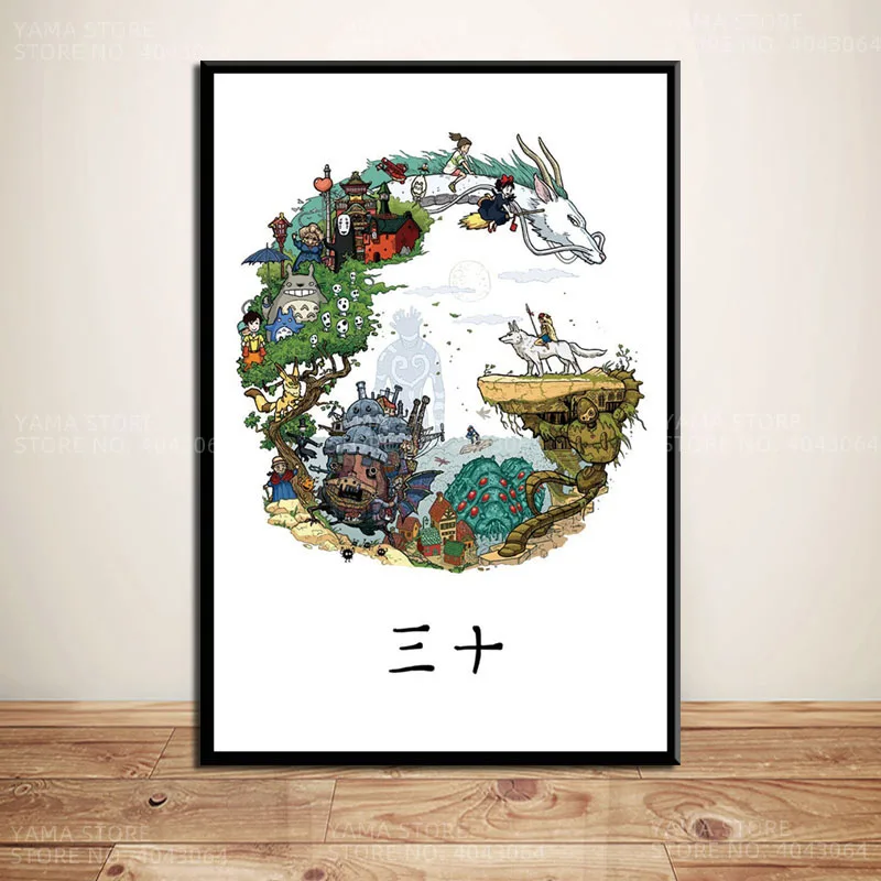 Tirages de personnages fantastiques de Studio Ghibli par Ensky