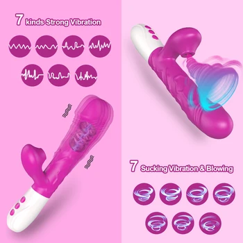 Automatic Telescopic Rotation G-Spot Vibrator For Women Clitoris Sucker Stimulator Female Masturbation Sex Toys For Adults 18 2