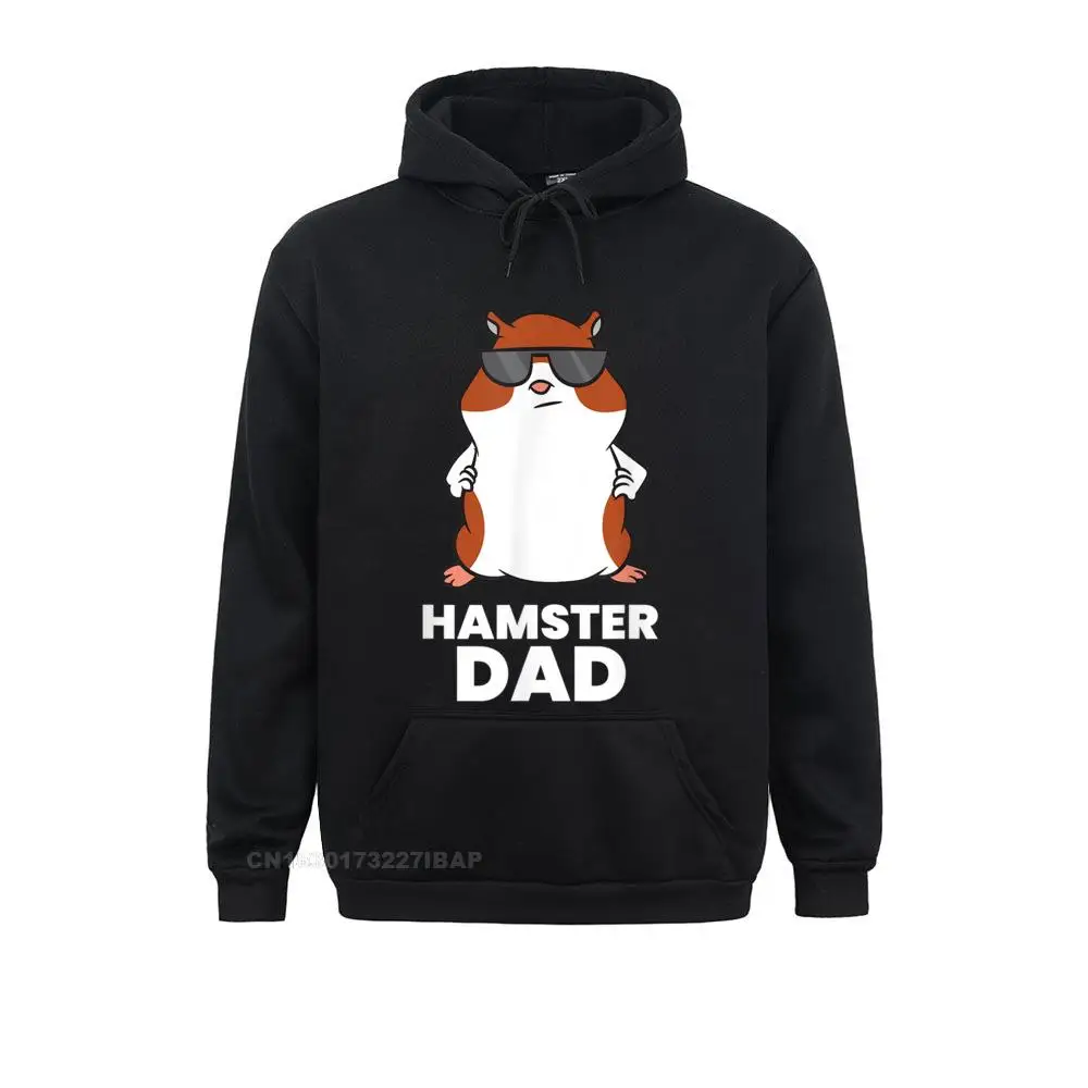 

Hamster Dad Funny Hamster With Sunglasses Hoodie Designer Men's Sweatshirts Long Sleeve Hoodies Kawaii Hoods