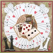 Playing Cards Chess Pieces Metal Cutting Dies Stencils for DIY Scrapbooking Decorative Embossing DIY Paper Cards