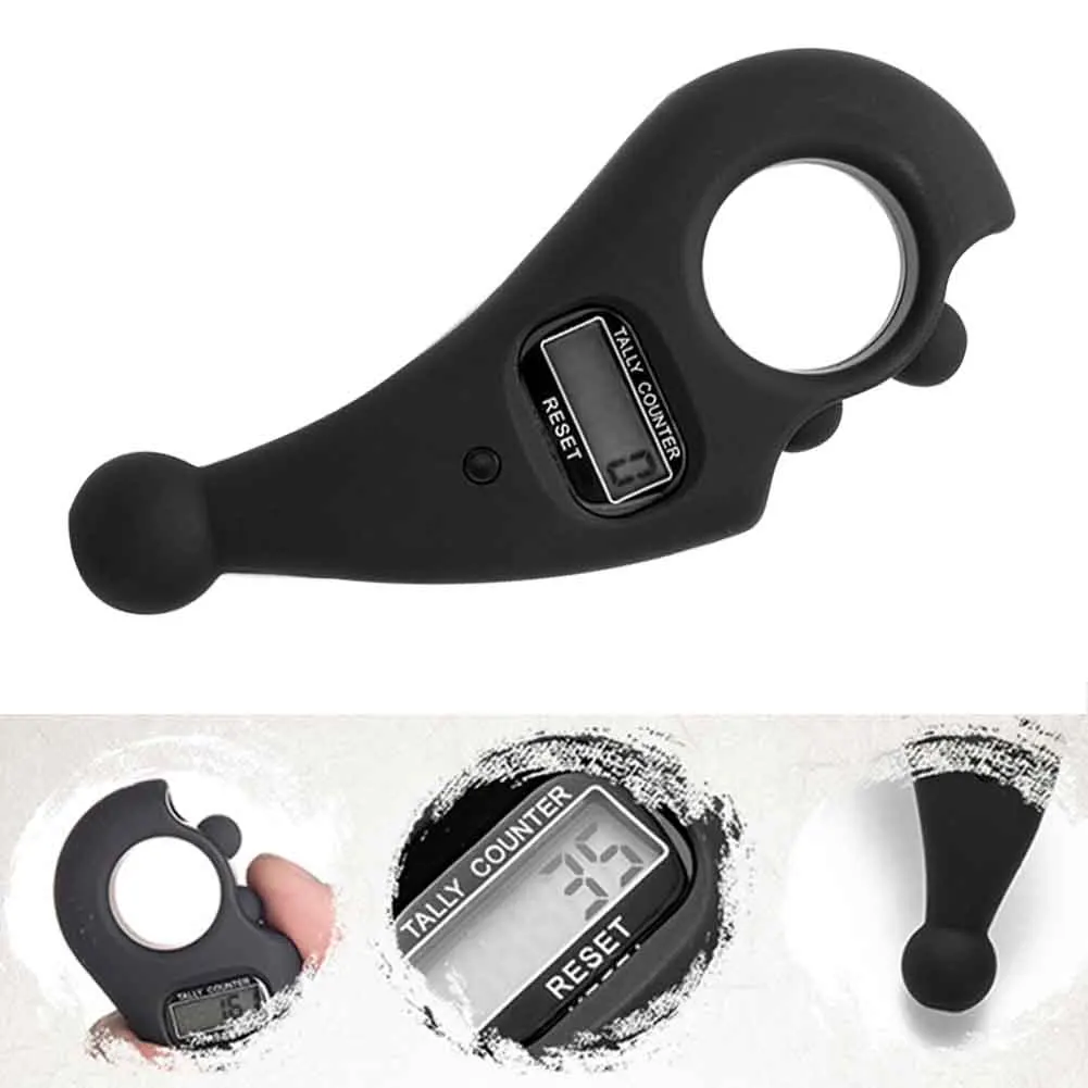 

Scroll Portable Powerful Battery ABS Finger Game LCD Digital Rosary Hand Tally Gift Electronic Easy Reset Buddha Beads Counter