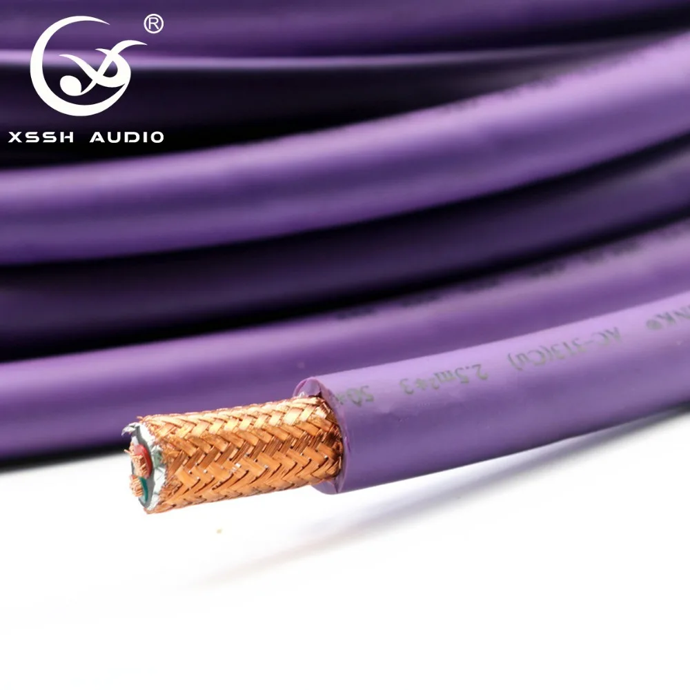 XSSH OEM HiFi CD-Player Stromkabel 13 mm 3 * 2,5 ㎡ OFC Reines Kupfer Erweiterung Audio Video Verstärker Kabel Draht – Detail 1