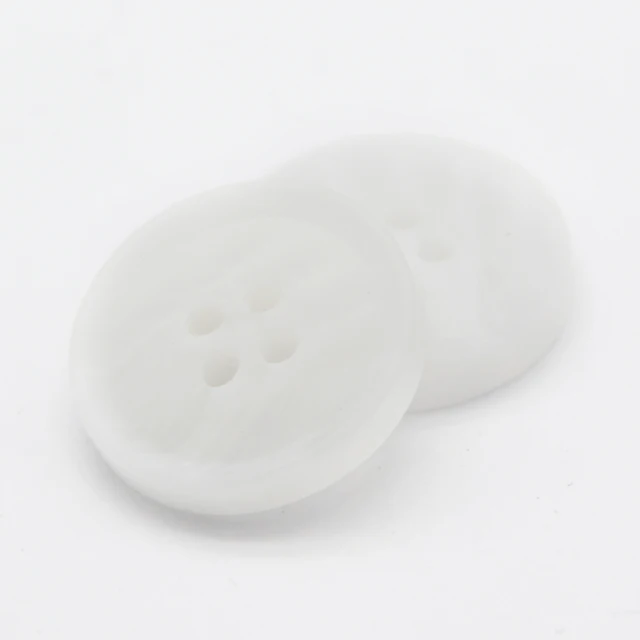HENGC Resin Imitation Horn Large Decorative Coat Buttons For Clothing Sweater Suit Cardigan Big DIY Sewing Accessories Wholesale YDWH485 White