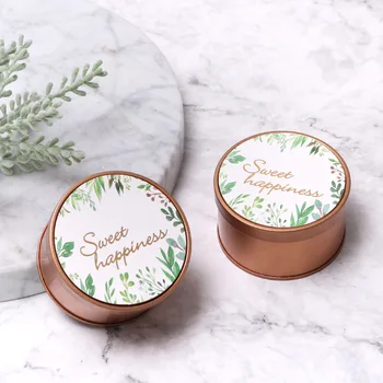 

50pcs Wedding candy box tin box European small fresh gift box wedding candy box free shipping