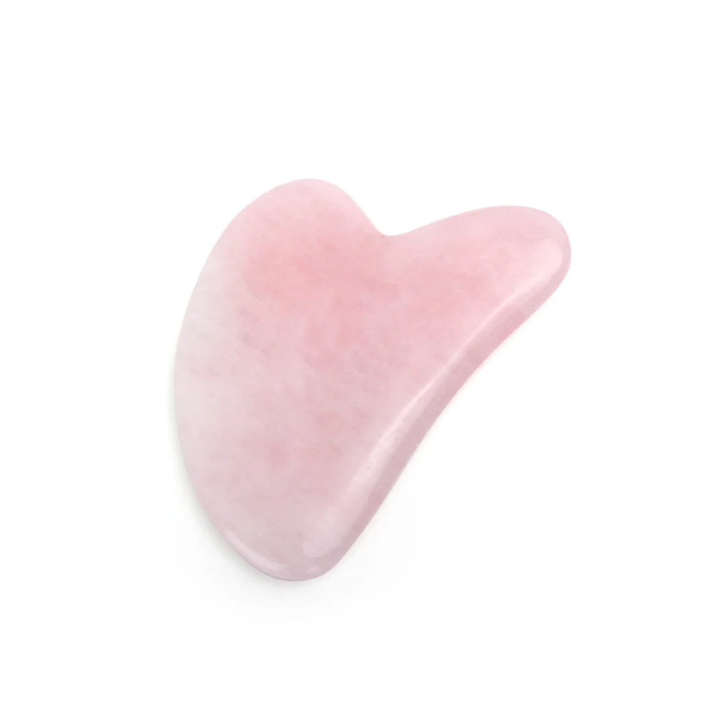 Розовый кварц Нефритовая доска гуаша натуральный камень скребок китайский гуаша инструменты для лица шеи спины тела акупунктурная терапия давления
