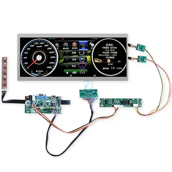 شراء12.3 بوصة 1920x720 تعليمات لوحة القيادة شاشة Lcd فائقة واسعة قضيب قابل للتمدد العنقودية VGA LVDS لوحة للقيادة C123HAN01