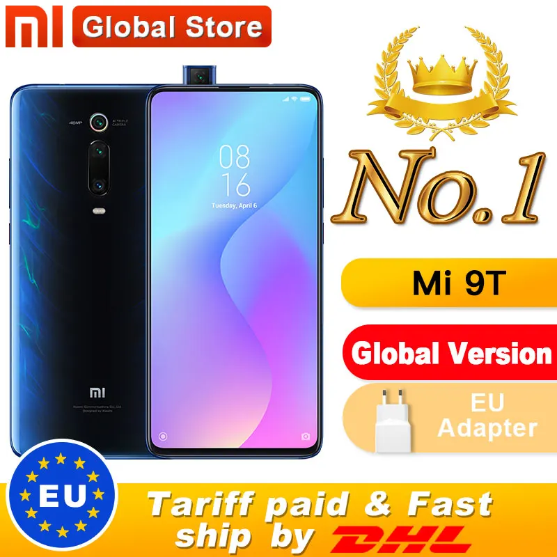 Смартфон Xiaomi Mi 9T 6 ГБ + 64 Snapdragon 730 выдвижная фронтальная камера NFC экран 39 дюйма
