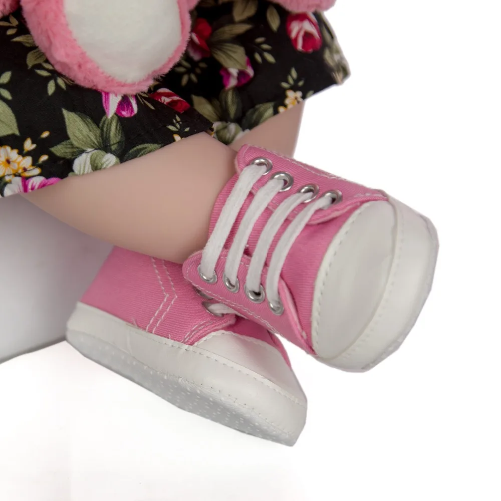 60 см кукла-реборн Menina, силиконовая кукла принцессы, Реалистичная, bebe Reborn Boneca, коричневые волосы, Реалистичная игрушка для детей, подарок