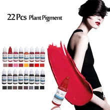 22 цвета набор eyeкоричневый микроблейдинг пигмент Перманентный макияж бровей Перманентная помада татуировки набор чернил красота пигментные принадлежности