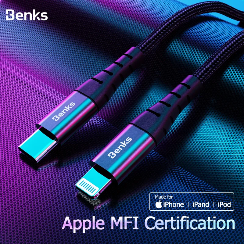 Оригинальный зарядный кабель MFI с usb c на lightning для iPhone 11 xs max xr 8 7 6 plus apple ipad pro