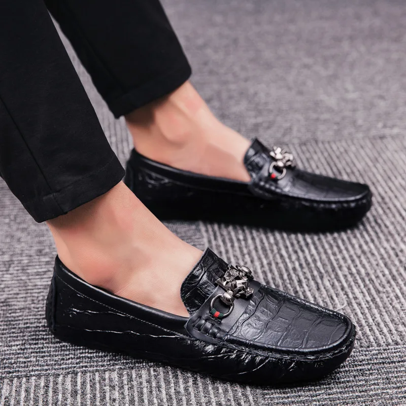 

Genuine Leather Leisure Time Leather Shoes Male Set Foot Dawdler Doug Shoes Joker Personality Drive Soft Bottom Shoes