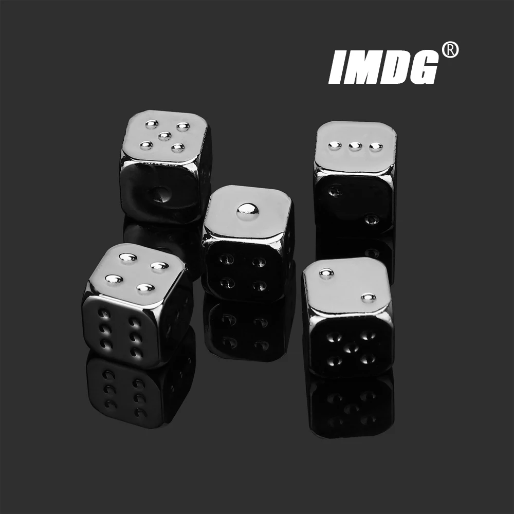 5Pcs/pack Metal #13 Bronze Dice Gold Silver Dice KTV Bar Entertainment Supplies Fun Dice