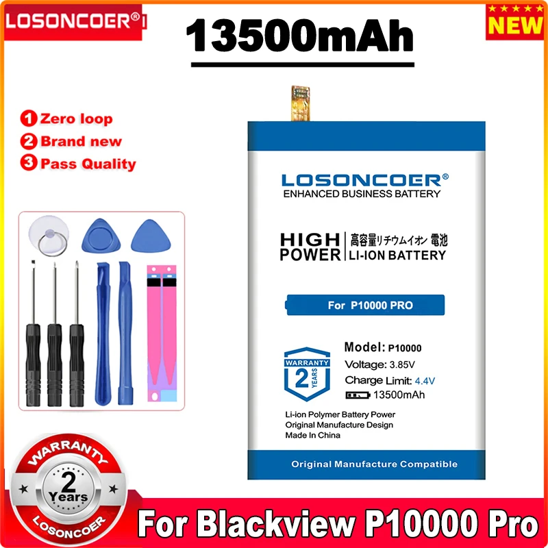 

13500mAh P10000 Pro Battery For Blackview Mobile Phone