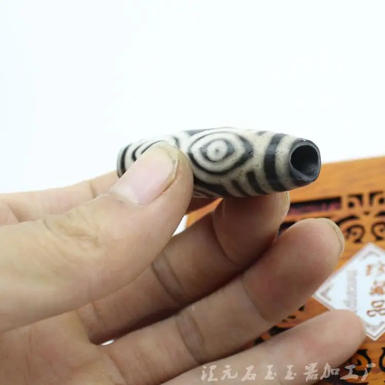 Natural Tibet Agate Chalcedony Longans Tibet Beads Pendant 1369 Eye Pure Tibet Beads Genuine Longans