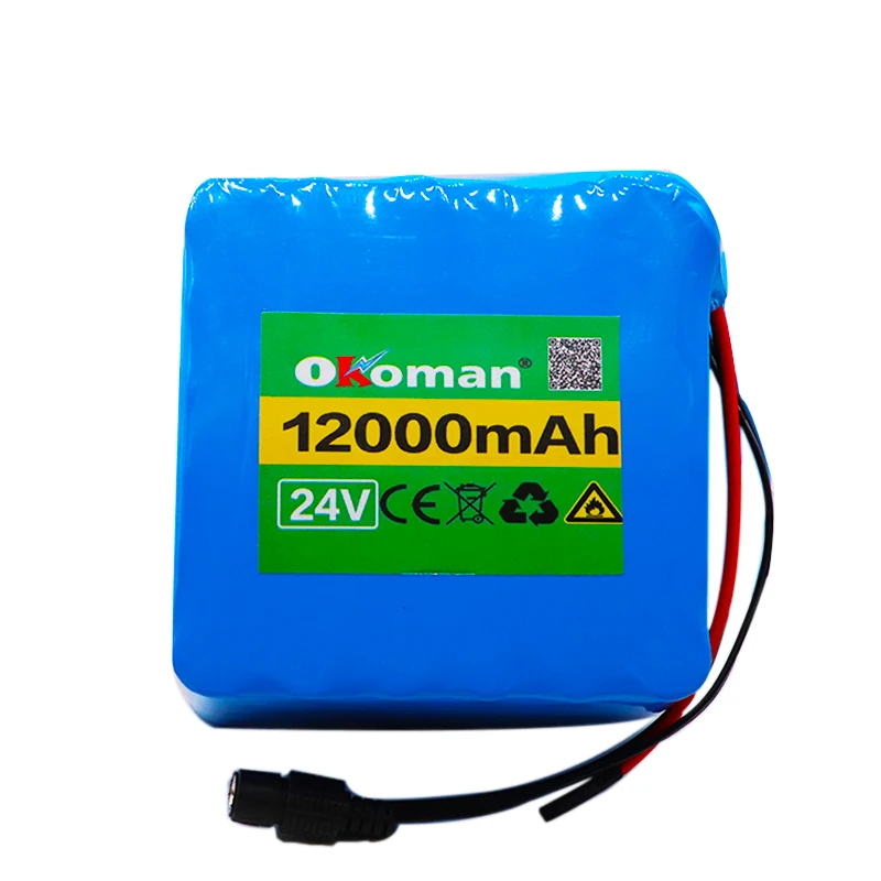 Okoman 24V 12Ah литиевая аккумуляторная батарея электрический велосипед педаль скутер