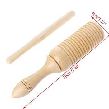 

Wooden Crow Sounder Ailanthus Percussion Toy Musical Instrument For Kid Children