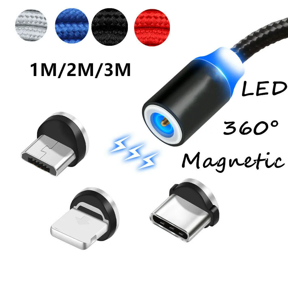 UGI Магнитный USB 2A зарядное устройство Зарядка 1 м/2 м/3 м Android кабель IOS для iPhone X 8 samsung