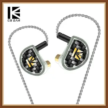 

KBEAR Diamond Diamond-like Carbon (DLC) Coated PET CNC Metal In Ear Earphone Detached 2pin Cable HiFi DJ Sports Balanced Headset