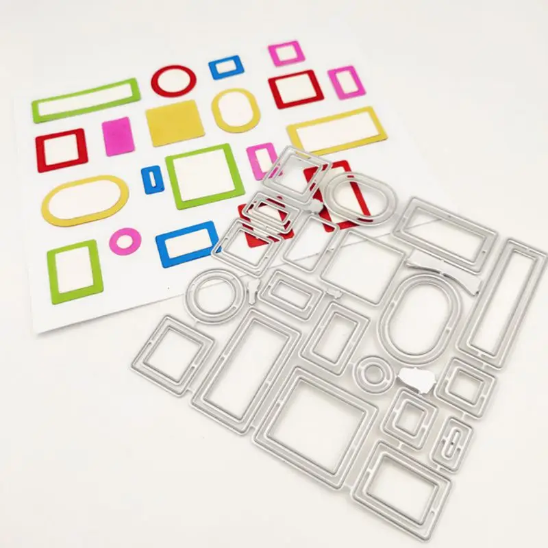

Square Dialog box DIY suit Metal Cutting Dies Stencil DIY Scrapbooking Album Stamp Paper Card Embossing Crafts Decor
