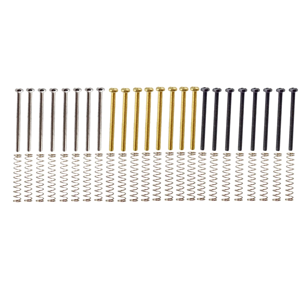 Electric Guitar Humbucker Double Coil Pickup Frame Screws Springs