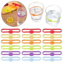 Силиконовые маркеры для бокалов, 6 шт., бокалы вечерние, бокалы для вина, бокалы для питья, Длинная лента, маркировочная бирка для дома, бара, кухонные принадлежности, аксессуары Силиконовые маркеры для бокалов, 6 шт., бокалы вечерние, бокалы для вина, бокалы для питья, Длинная лента, маркировочная бирка для дома, бара, кухонные принадлежности, аксессуары