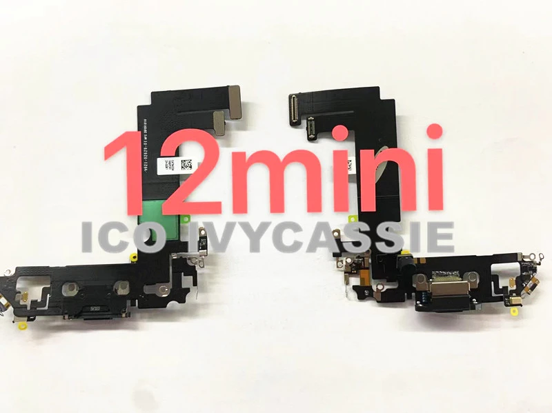 For Iphone 12 12mini Charger Flex Cable Charging Port Usb Dock Plug Connector Ribbon With Headphone Audio Jack Microphone Mic Integrated Circuits Aliexpress